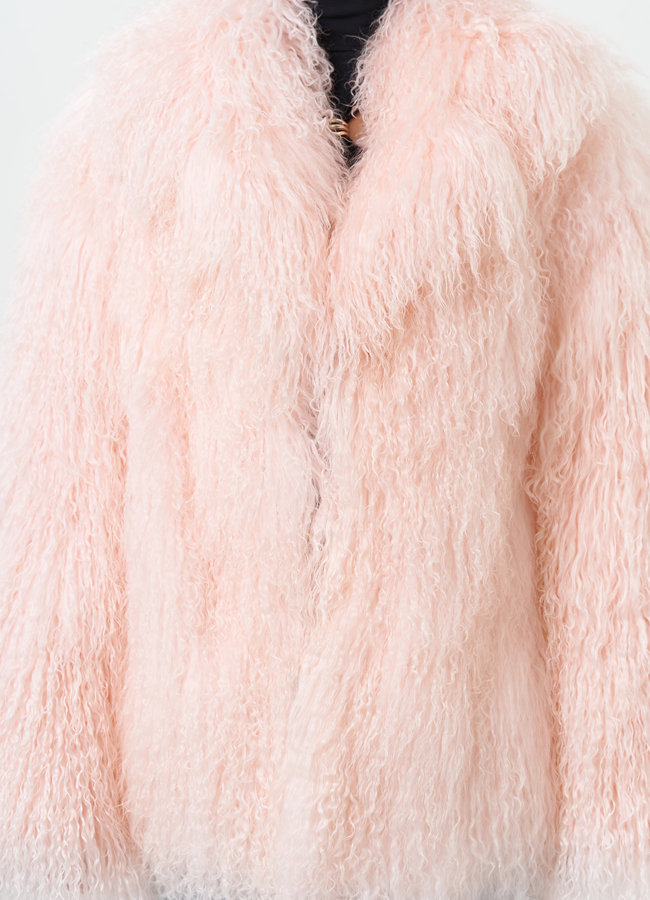 Женская шуба из меха ламы модель № 31039 универмаг малина