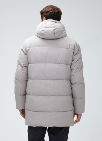 Мужской пуховик с капюшоном 