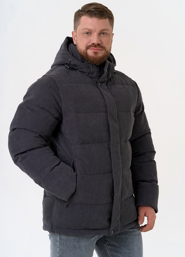 Мужской вельветовый пуховик модель № 31467 универмаг малина